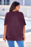 Plus Size Ribbed Cocoon Cover Up - Trendsi - Flyclothing LLC