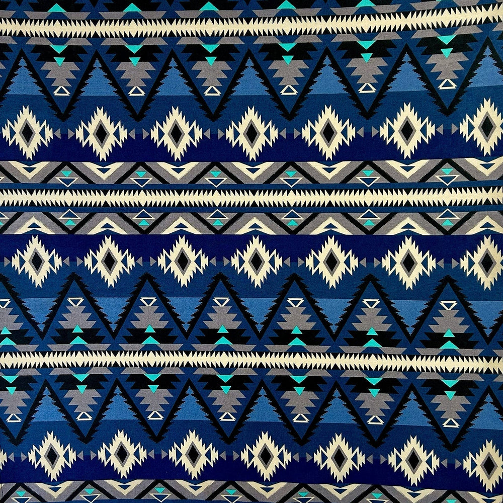 Rockmount Clothing Blue Native Print Western Bandana - Rockmount Clothing