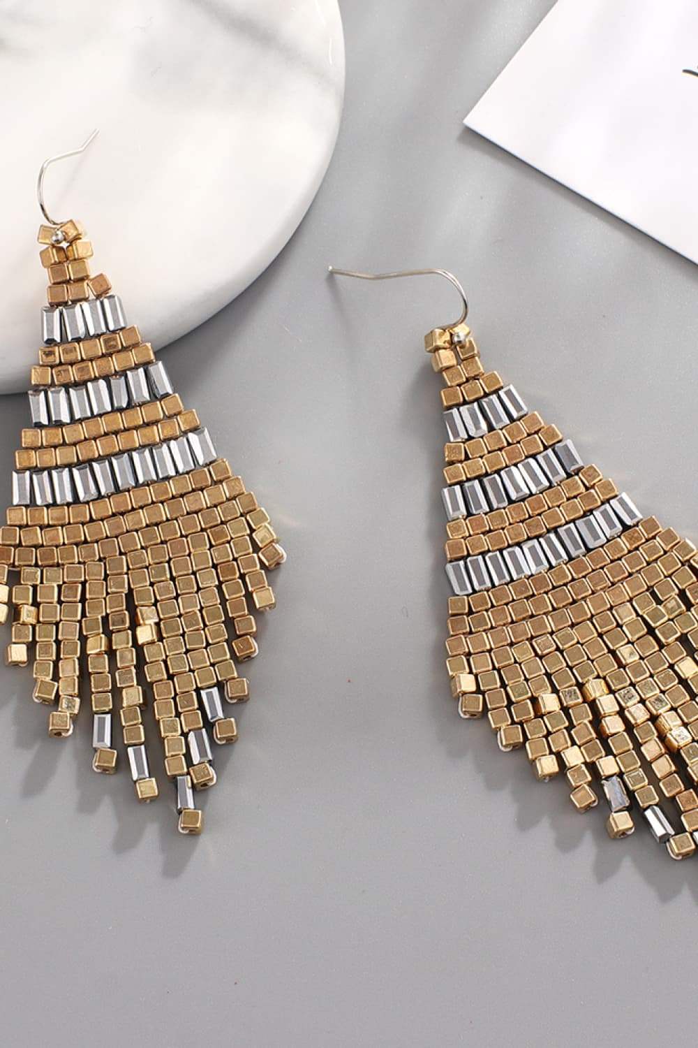 Beaded Dangle Earrings - Trendsi - Flyclothing LLC