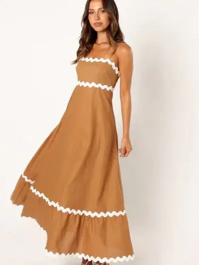 Spaghetti Strap Maxi Dress - Trendsi - Flyclothing LLC