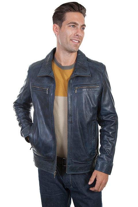 Scully DENIM ZIP FRONT JACKET - Scully Leather
