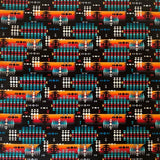 Rockmount Clothing Native Print Western Cotton Bandana in Black - Rockmount Clothing