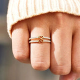 Zircon 925 Sterling Silver Heart Shape Ring - Flyclothing LLC