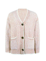 Button Down V-Neck Cardigan with Pockets - Trendsi - Flyclothing LLC