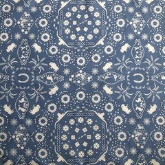 Rockmount Clothing Bison Print Western Cotton Bandana in Blue - Rockmount Clothing