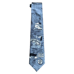 Limited-Edition West Coast Grey Silk Tie - Flyclothing LLC