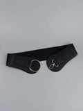 PU Elastic Wide Belt - Trendsi - Flyclothing LLC