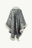 Leopard Open Front Poncho - Trendsi - Flyclothing LLC
