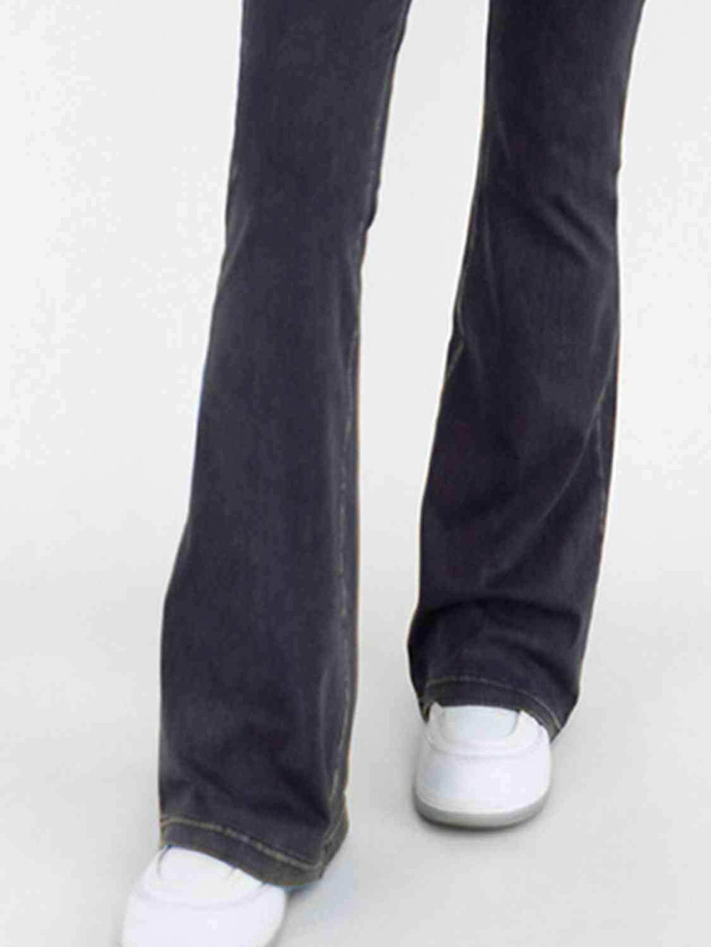Wide Waistband Bootcut Jeans with Pockets - Trendsi - Flyclothing LLC