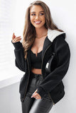 Zip Up Long Sleeve Hooded Jacket - Flyclothing LLC