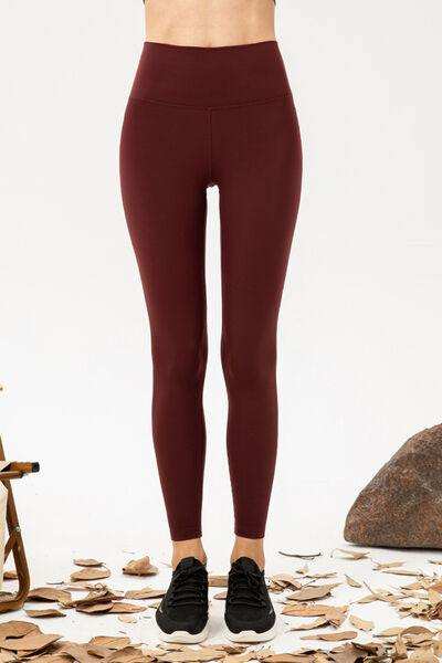 High Waist Skinny Active Pants - Trendsi - Flyclothing LLC