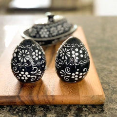 Encantada Handmade Pottery Spice Shakers, Ink - Encantada