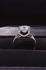 2 Carat Moissanite 925 Sterling Silver Ring - Trendsi - Flyclothing LLC