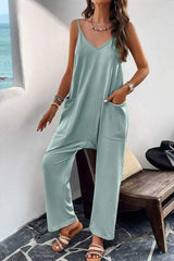 Pocketed Spaghetti Strap Overalls - Trendsi - Flyclothing LLC