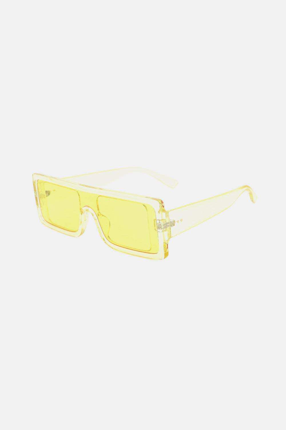 Polycarbonate Frame Rectangle Sunglasses - Trendsi - Flyclothing LLC
