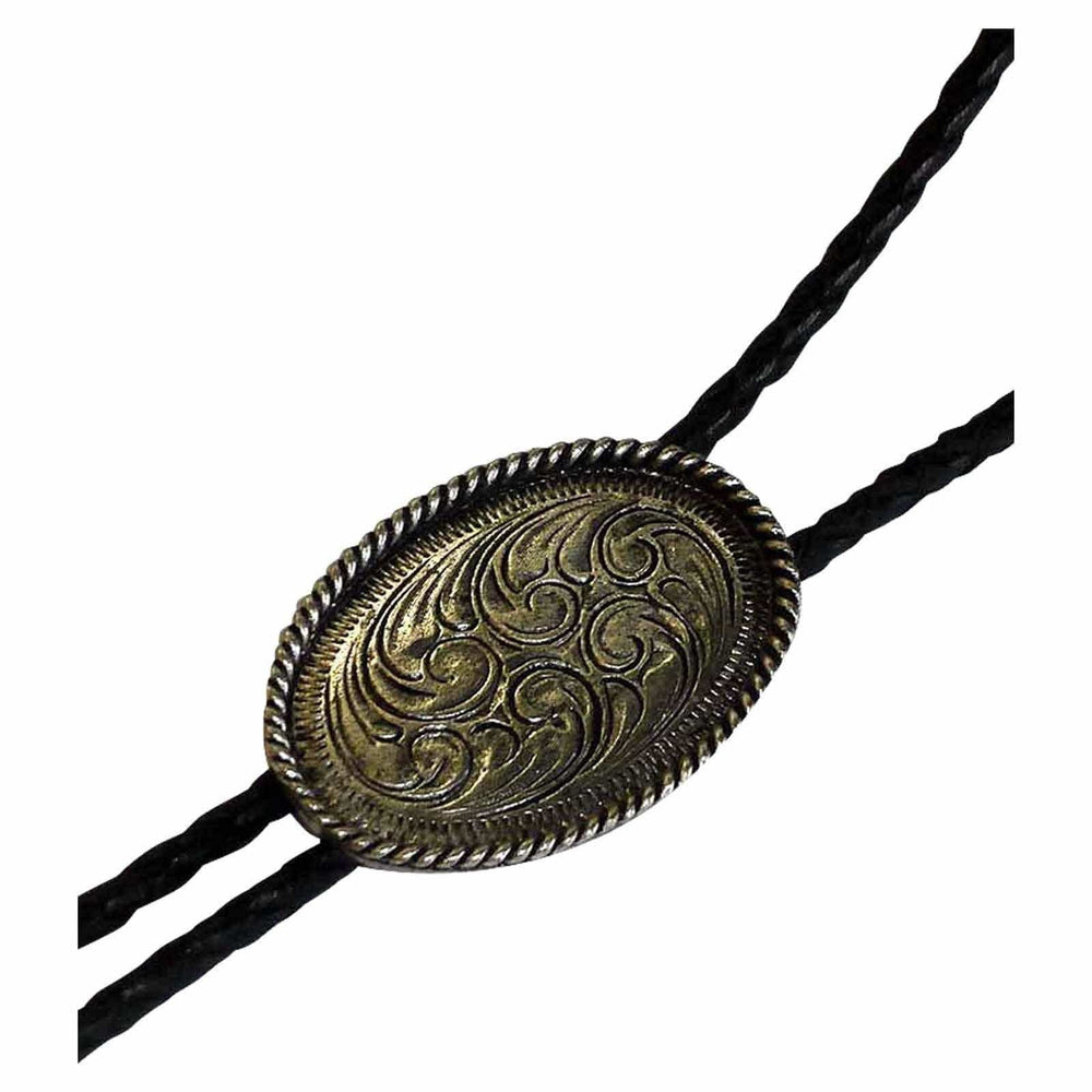 Pewter Concho Western Bolo Tie - Rockmount Clothing - Flyclothing LLC
