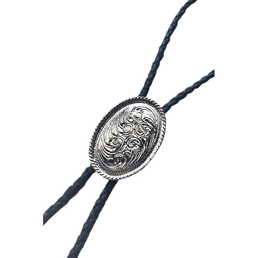 Silver Concho Western Bolo Tie - Rockmount Clothing - Flyclothing LLC