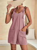 Full Size Scoop Neck Romper with Pockets - Trendsi - Flyclothing LLC