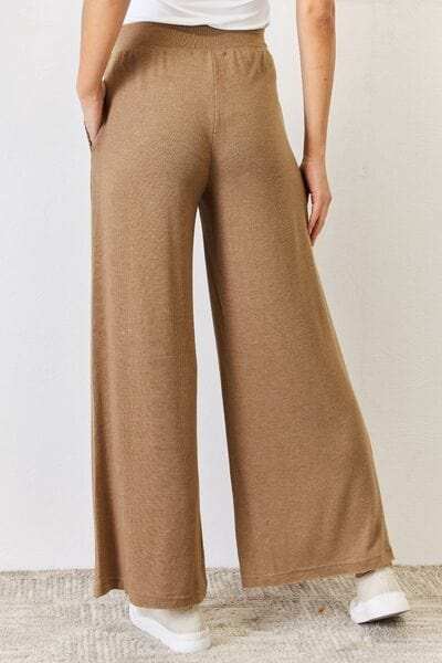 RISEN Ultra Soft Wide Leg Pants - Trendsi - Flyclothing LLC