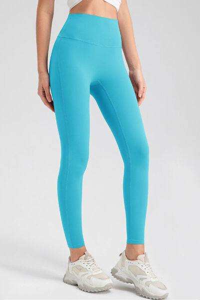High Waist Skinny Active Pants - Trendsi - Flyclothing LLC