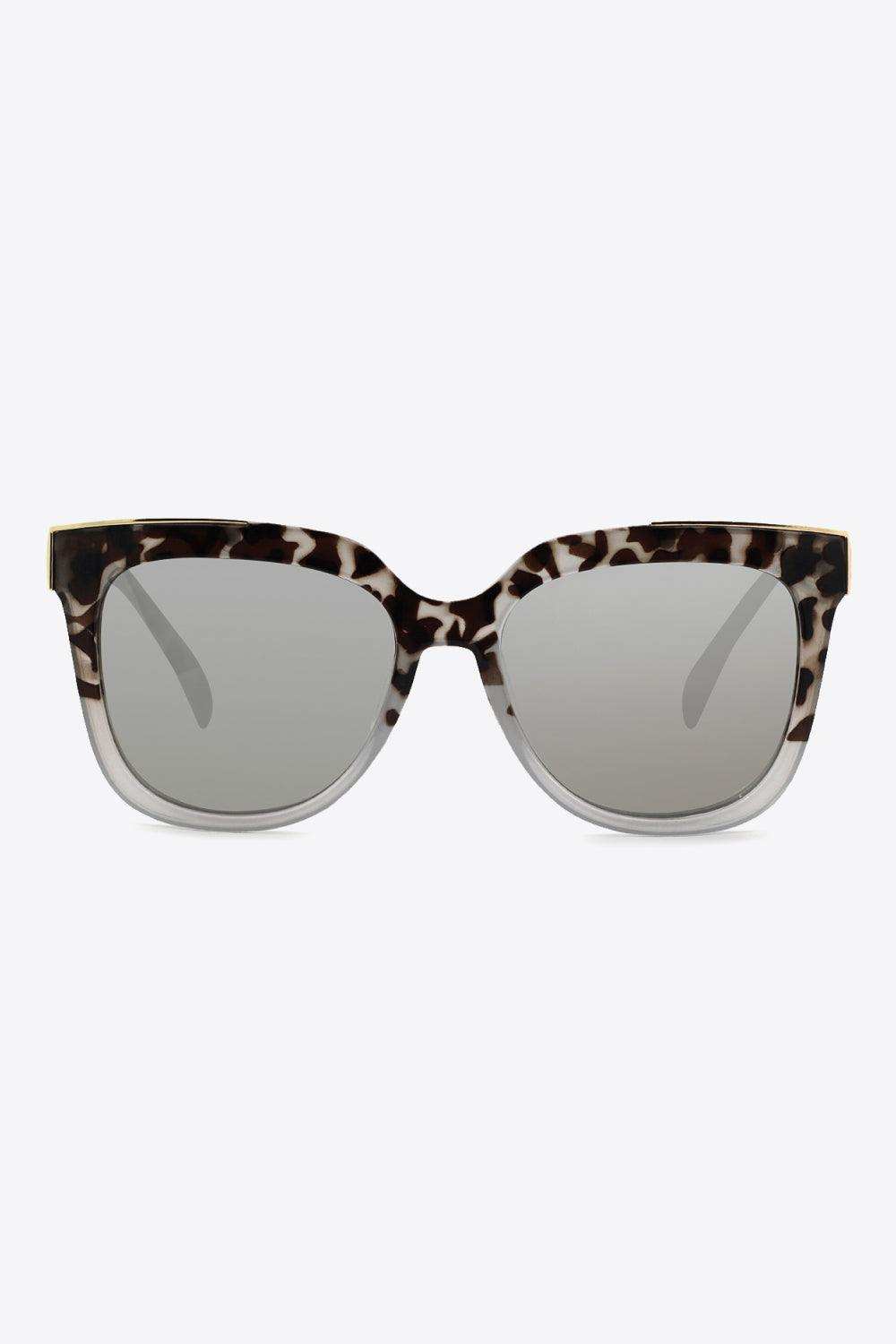 Tortoiseshell Polycarbonate Frame Full Rim Sunglasses - Trendsi - Flyclothing LLC