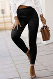 High Waist Skinny Leggings - Trendsi - Flyclothing LLC