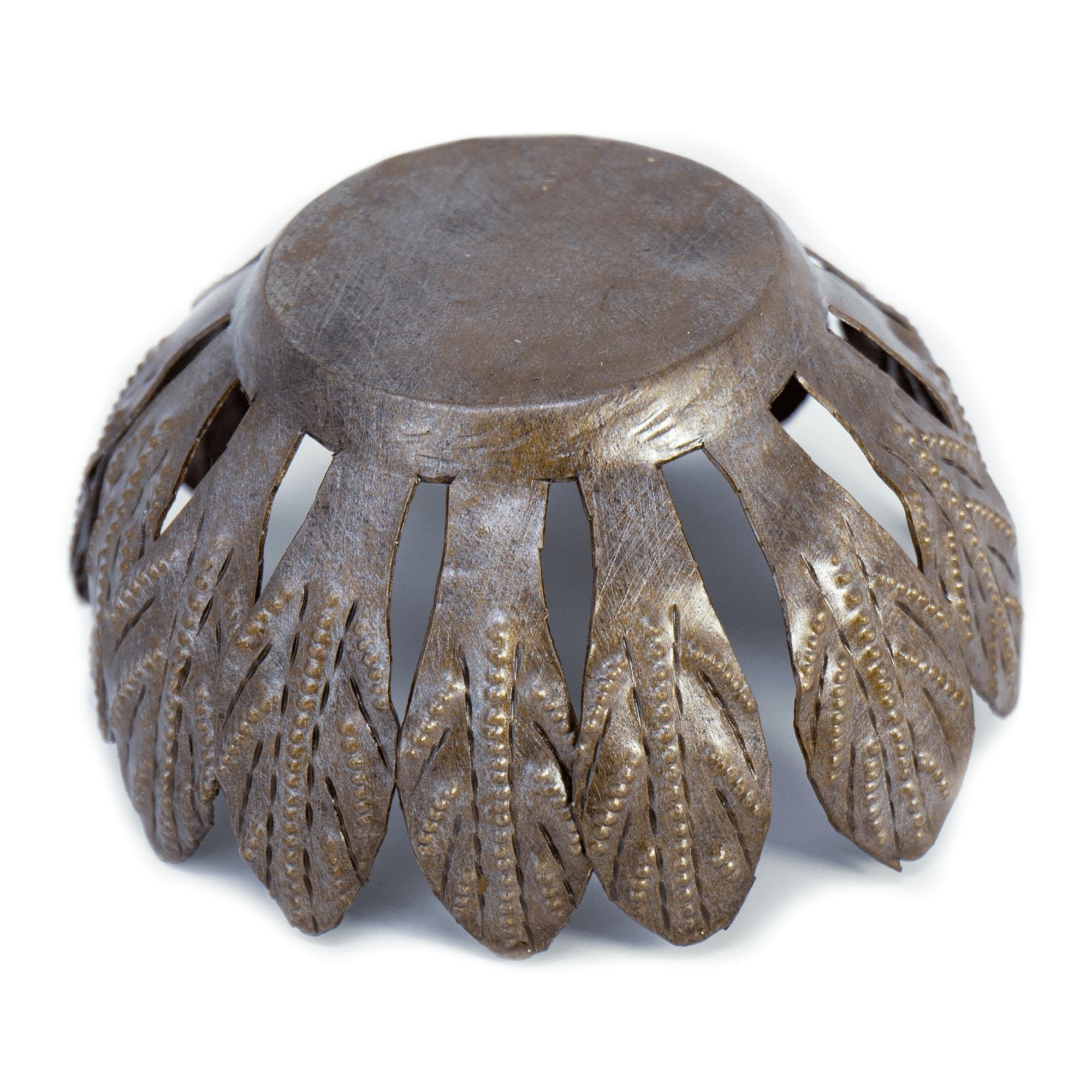 Decorative Drum Art Bowl or Votive, Mango Leaf - Flyclothing LLC