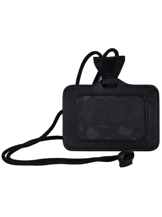 Scully BLACK ID HOLDER W/CORD - Scully Leather
