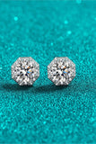2 Carat Moissanite 925 Sterling Silver Stud Earrings - Trendsi
