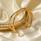 Minimalist Stainless Steel Cuff Bracelet - Trendsi - Flyclothing LLC
