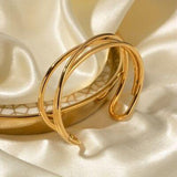 Minimalist Stainless Steel Cuff Bracelet - Flyclothing LLC