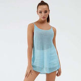 Scoop Neck Spaghetti Strap Knit Cami - Trendsi - Flyclothing LLC