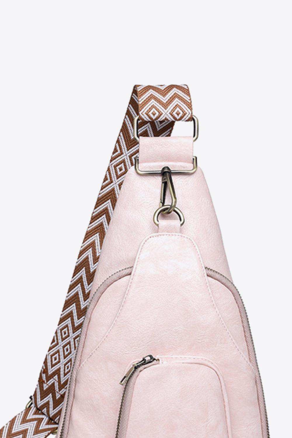 Take A Trip PU Leather Sling Bag - Trendsi - Flyclothing LLC