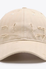 Distressed Adjustable Baseball Cap - Trendsi - Flyclothing LLC