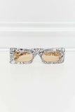 Tortoiseshell Rectangle Polycarbonate Sunglasses - Trendsi - Flyclothing LLC