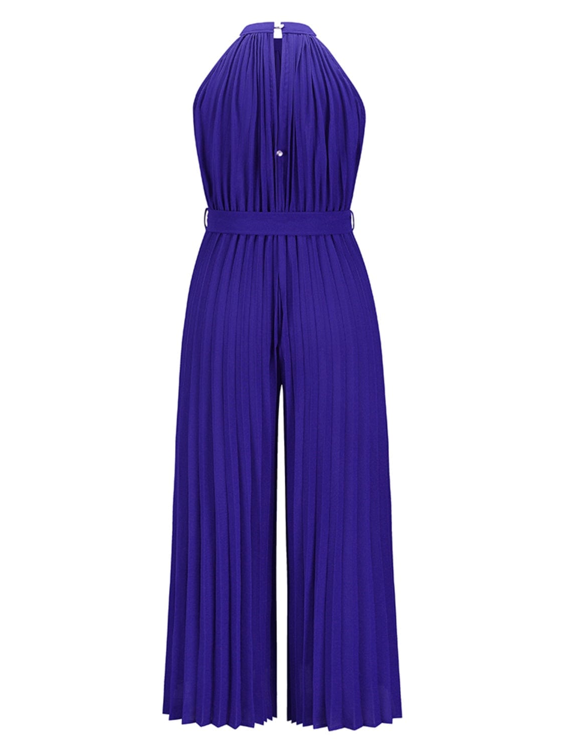 Cutout Tied Pleated Sleeveless Jumpsuit - Trendsi