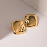 Stainless Steel Square Stud Earrings - Trendsi
