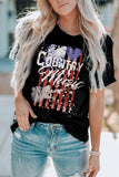 COUNTRY MUSIC Graphic Tee Shirt - Trendsi