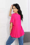 Yelete Full Size More Than Words Flutter Sleeve Top - Trendsi - Flyclothing LLC