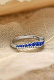 Lab-Grown Sapphire 925 Sterling Silver Rings - Trendsi
