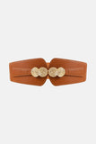 Alloy Buckle Elastic Belt - Trendsi