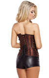 Roma Costume Elegant Corset with Front Clasp - Roma Costume