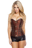 Roma Costume Elegant Corset with Front Clasp - Roma Costume