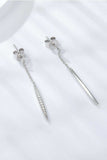 Elegant Moissanite 925 Sterling Silver Drop Earrings - Trendsi - Flyclothing LLC