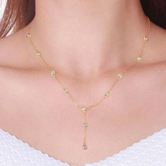 1.1 Carat Moissanite 925 Sterling Silver Necklace - Trendsi