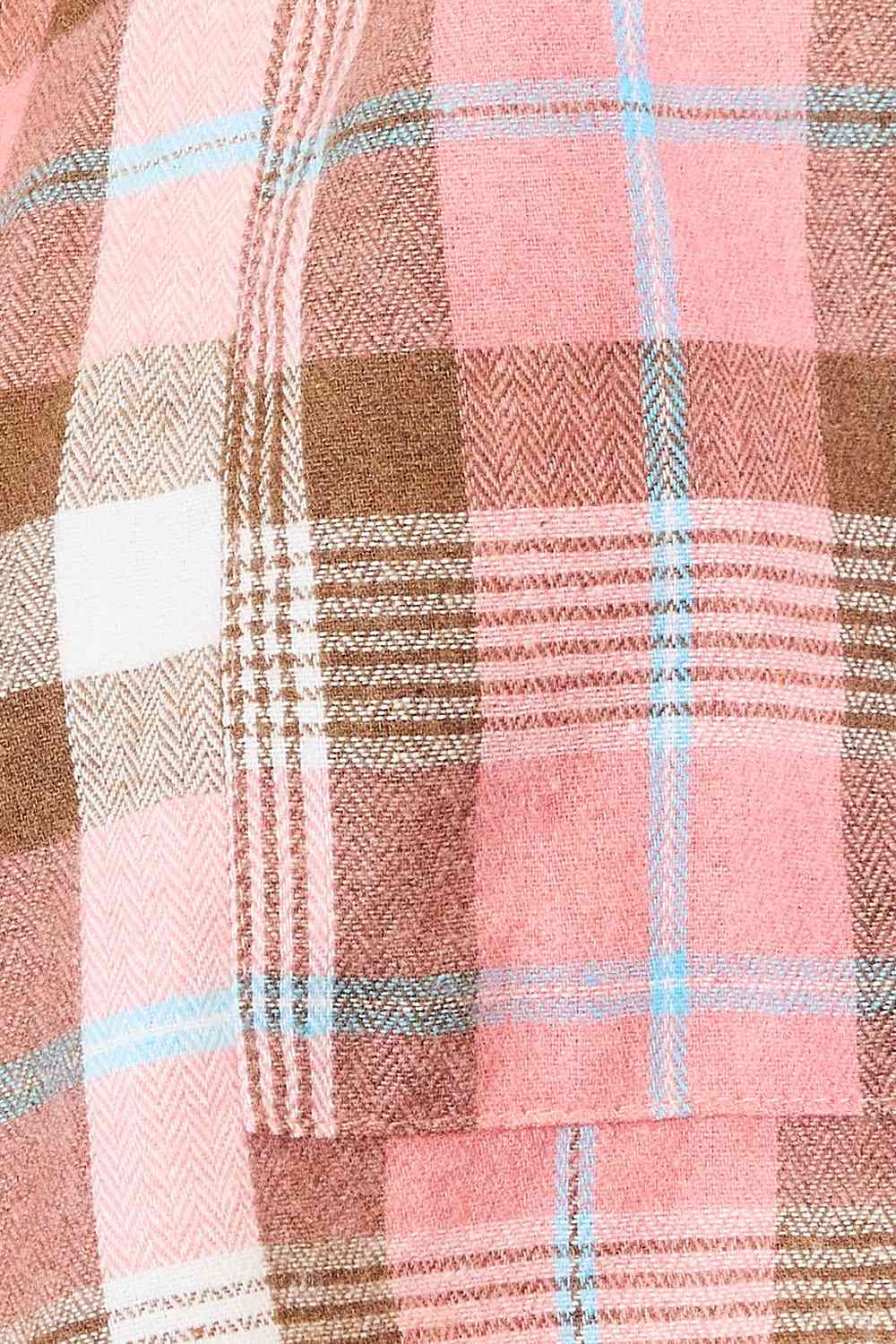 Double Take Plaid Collared Neck Long Sleeve Button-Up Shirt - Trendsi - Flyclothing LLC