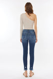 Kancan Raw Hem High Waist Cropped Jeans - Trendsi