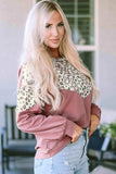 Leopard Round Neck Long Sleeve T-Shirt - Trendsi - Flyclothing LLC