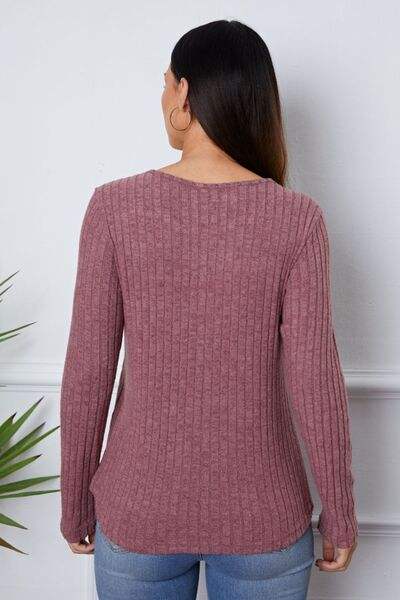 Lace Detail Long Sleeve T-Shirt - Trendsi - Flyclothing LLC