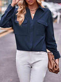 Pocketed Button Up Dropped Shoulder Shacket - Trendsi - Flyclothing LLC